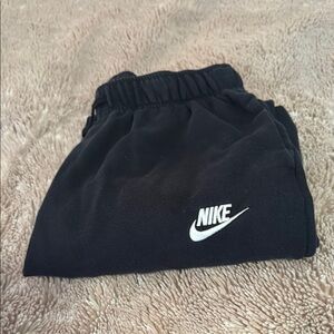 Nike Black Joggers with White Logo